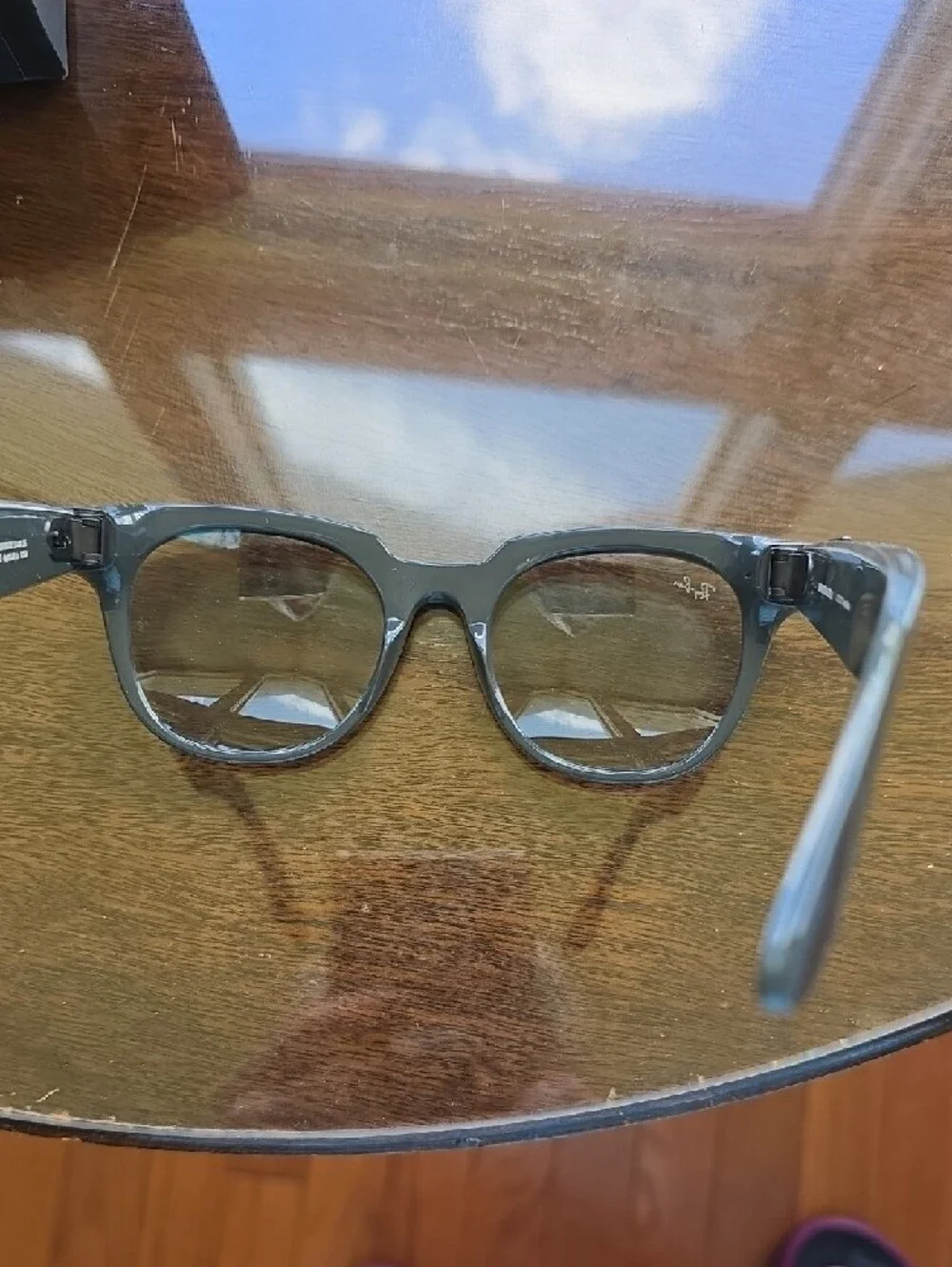 Ray-Ban Stories Meteor Sunglasses - Shiny Olive Frame, G15 Green Transitions